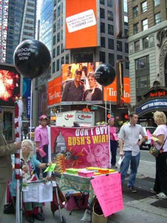 Code Pink in Times Square
