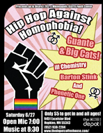 Hip Hop Against Homophobia flyer