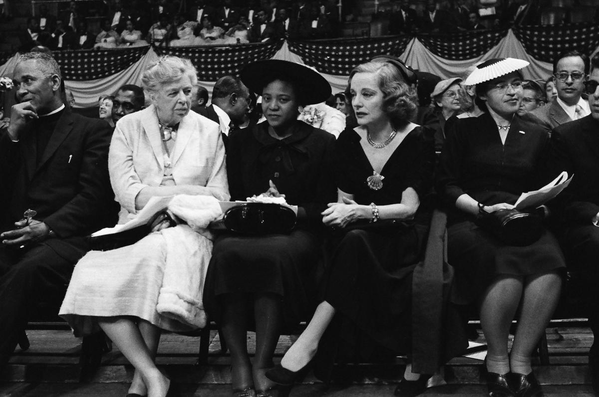 Eleanor Roosevelt, Autherine Lucy, actress Tallulah Bankhead, and Rosa Parks.