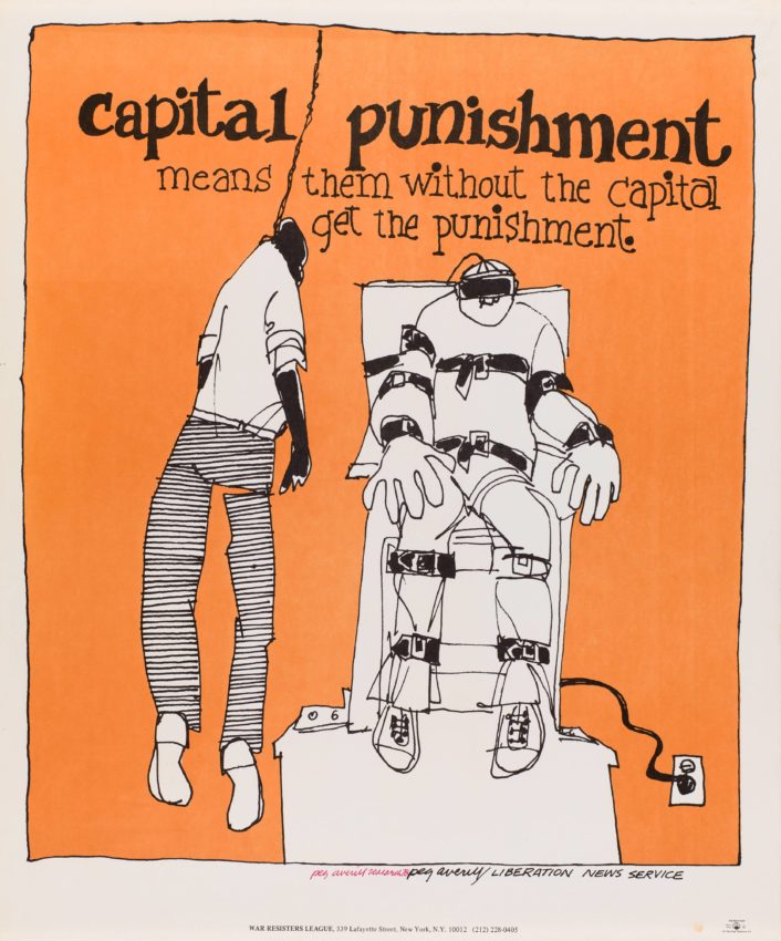 "capital punishment means them without the capital get the punishment" - Peg Averill poster