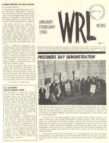 WRL News Jan-Feb 1960