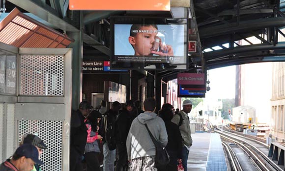 An image of the "my name is Peter" billboard campaign