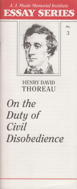 Civil disobedience thoreau essay questions