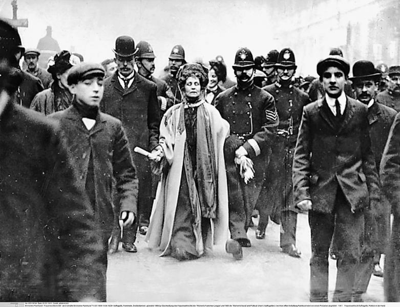 Emmeline Pankhurst seated 1913 scaled