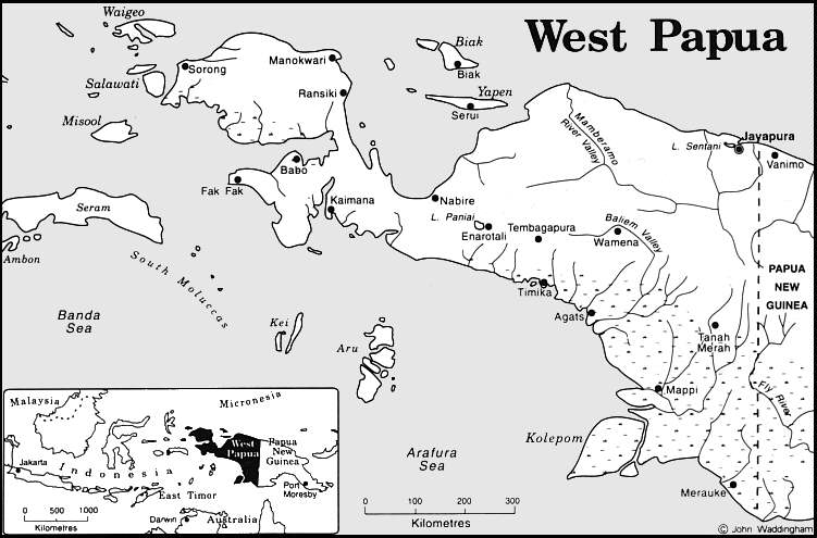 West Papua map