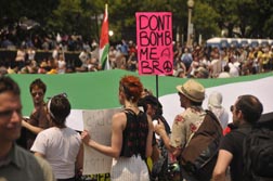 NATO G8 Demonstrator-"Don't Bomb Me"