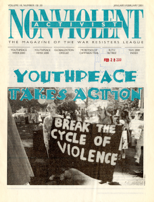 "YouthPeace takes Action", from The Nonviolent Activist Volume 18 Issue 1