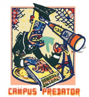Illustration: Campus Predator, by Douglas Minkler