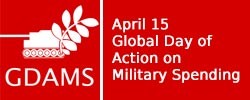 April 15 Global Day of Action on Military Spending logo