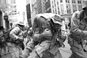 Iraq Veterans Against the War at Operation First Casualty, NYC.  Photo: Lovella Calica