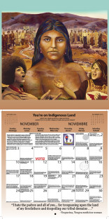 Syracuse Cultural Workers 2024 Peace Calendar - November