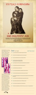 WRL Perpetual Calendar page - For Peace in Indochina