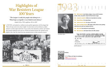 War Resisters League: 100 Years of Resistance to War and the Causes of War, pp 64-65