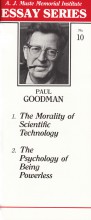 Two essays by Paul Goodman