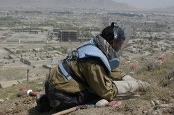 Afghan de-miner at work. © Disarm
