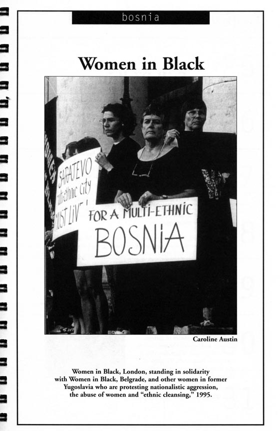 Sample Page from WRL's 1997 Peace Calendar