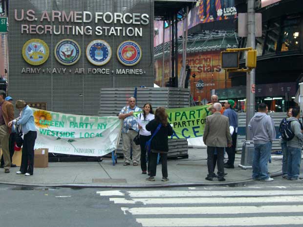 Green Party at Recruiting Station