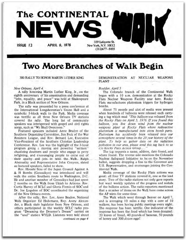 Continental Walk News