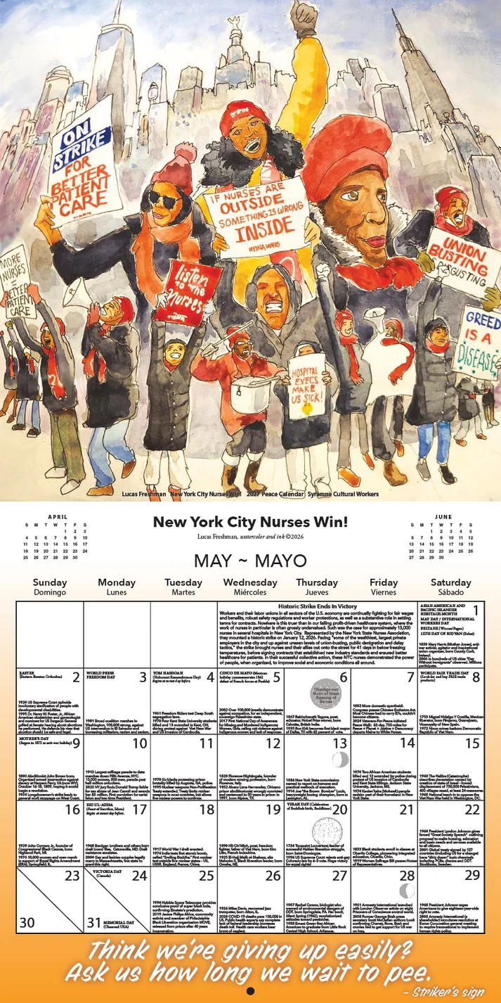 Syracuse Cultural Workers 2027 Peace Calendar - Image 2