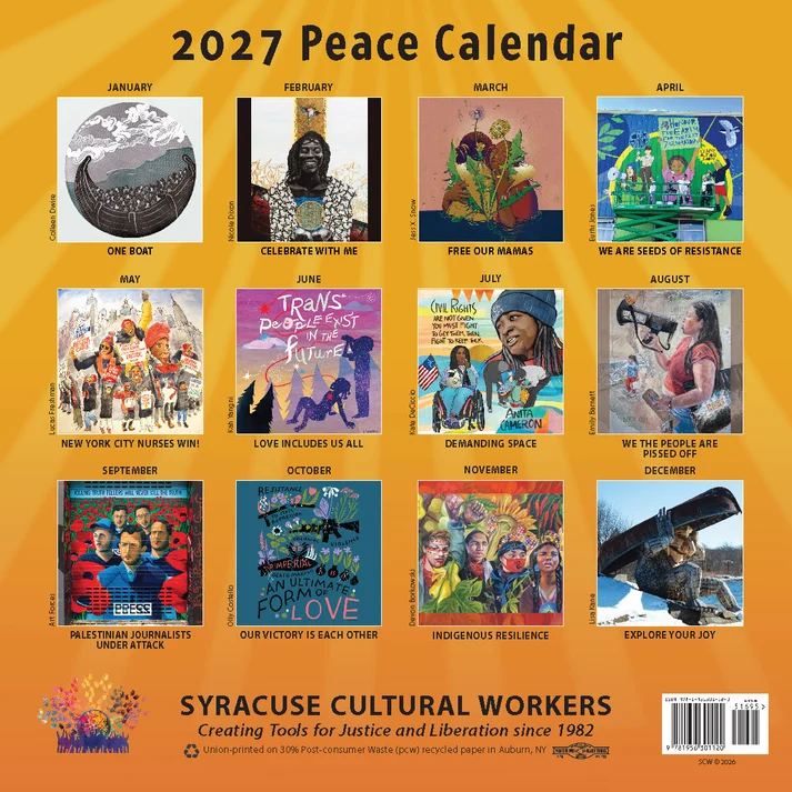 Syracuse Cultural Workers 2027 Peace Calendar - Image 3