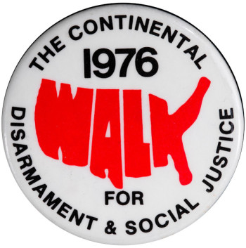 Read about the 1976 Continental Walk for Disarmament & Social Justice and how to join the October 24 Retrospective Virtual Event